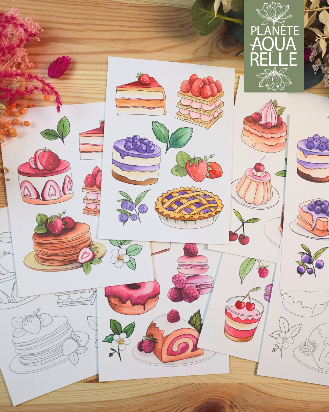 kit-aquarelle-desserts-illustration-idee-creatif-a-peindre-débutant-2026-1