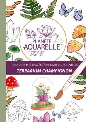 Kit Aquarelle - Terrarium Champignon
